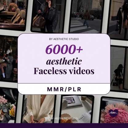 6000+ Faceless Videos Reel Templates Bundle | Aesthetic Instagram TikTok Reels | DFY Marketing Videos with PLR & MRR Resell Rights