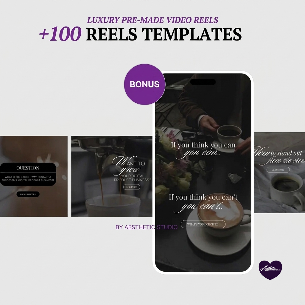 6000+ Faceless Videos Reel Templates Bundle | Aesthetic Instagram TikTok Reels | DFY Marketing Videos with PLR & MRR Resell Rights