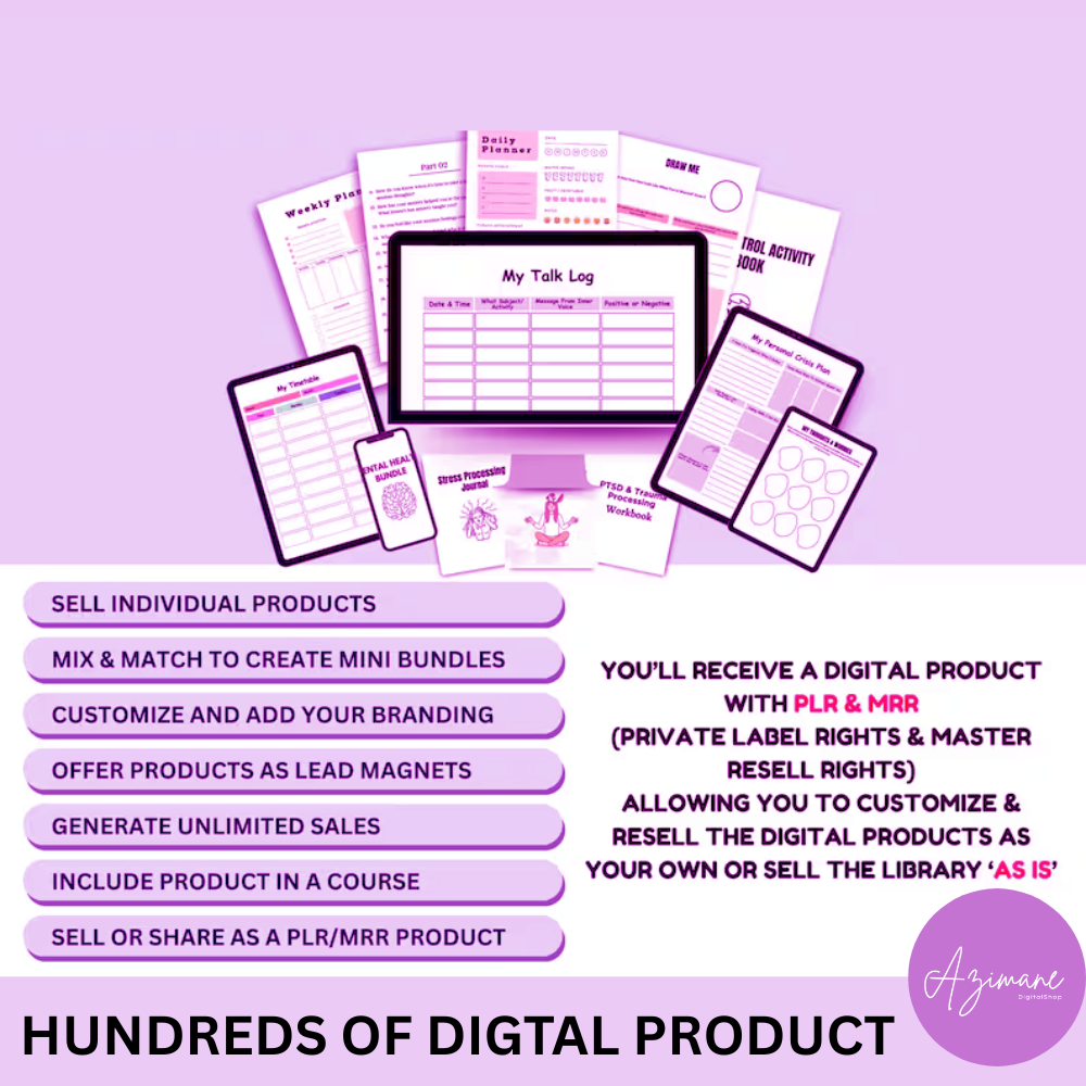 Canva Template Bundle 15000+ Pages, 300 Canva PLR Templates, Planners, Journals, Trackers,Printable, Master Resell Rights, MRR PLR Products