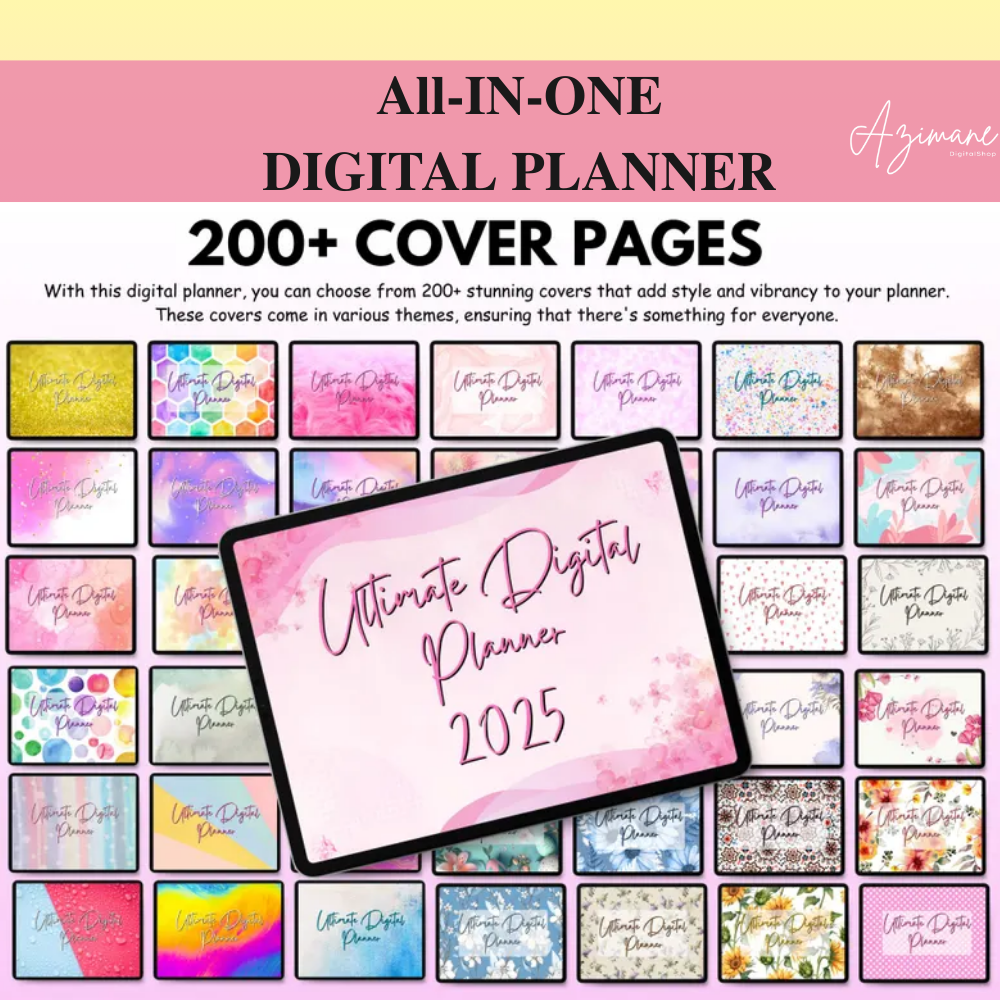 All-in-One Digital Planner 2027 2027 2028, Hyperlink Digital Planner, Daily Weekly Monthly Journal, Goodnotes Planner, Apple Google Calendar