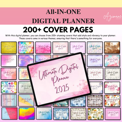 All-in-One Digital Planner 2027 2027 2028, Hyperlink Digital Planner, Daily Weekly Monthly Journal, Goodnotes Planner, Apple Google Calendar