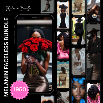 2750+ Melanin Videos, Reels, Stories and Stock Photos Pack | Inspiring & Motivational Content | Including Master Selling Rights
